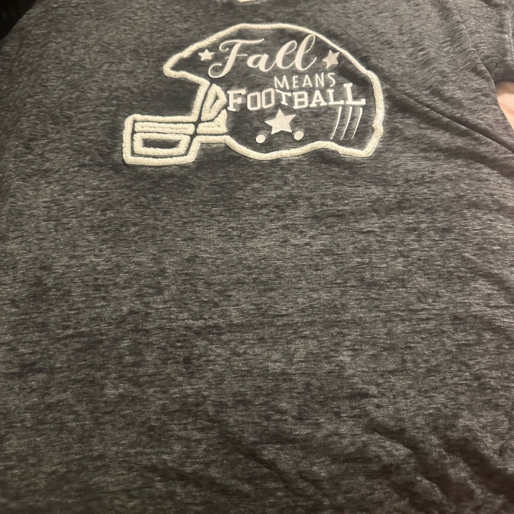 Gray Fall Means Football T-Shirt